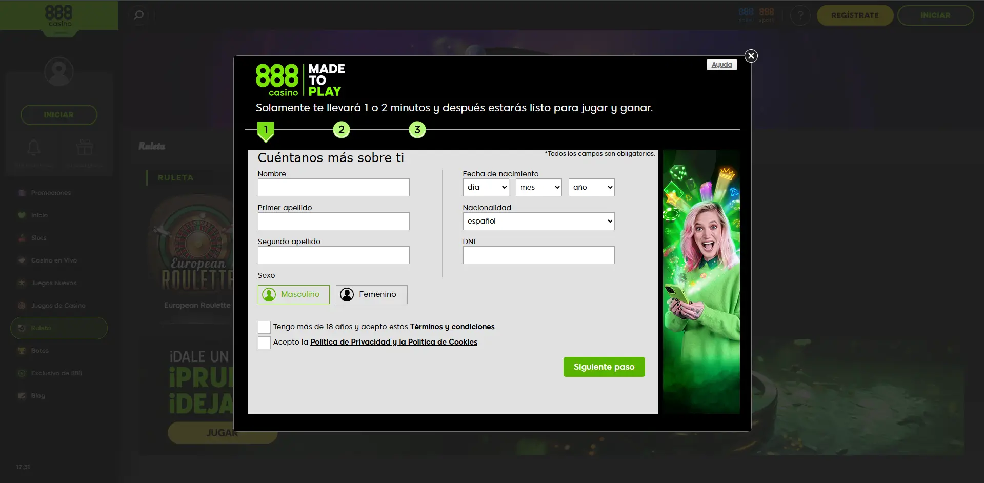888casino registro