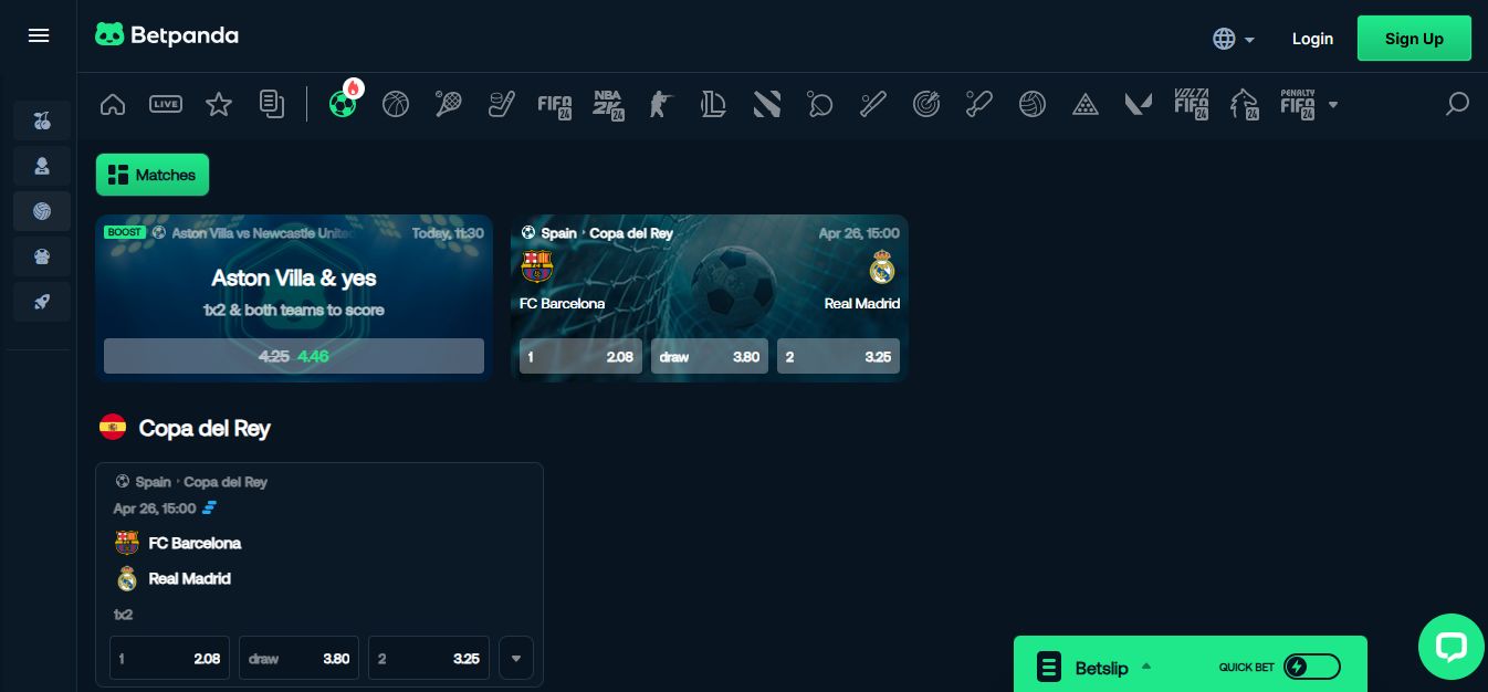 Betpanda pronósticos Copa del Rey