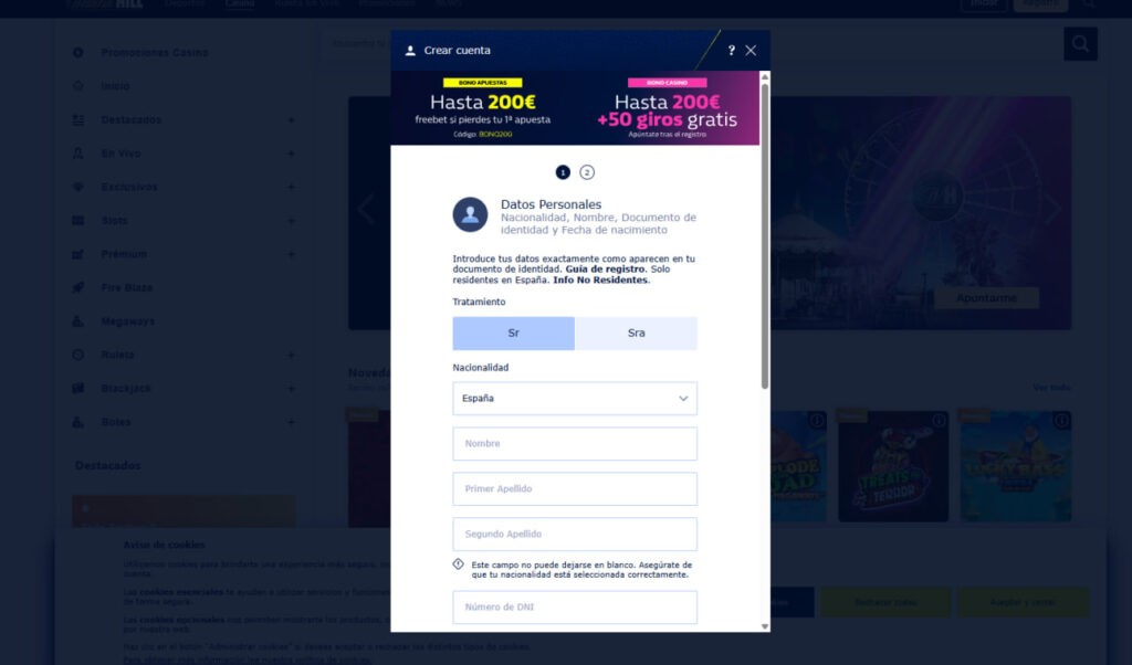 WilliamHill Casino Login