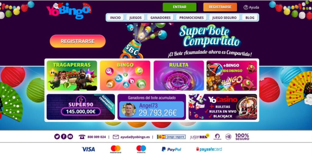 YoBingo Casino Juegos