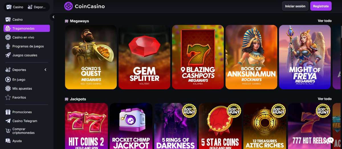 Coin Casino juegos