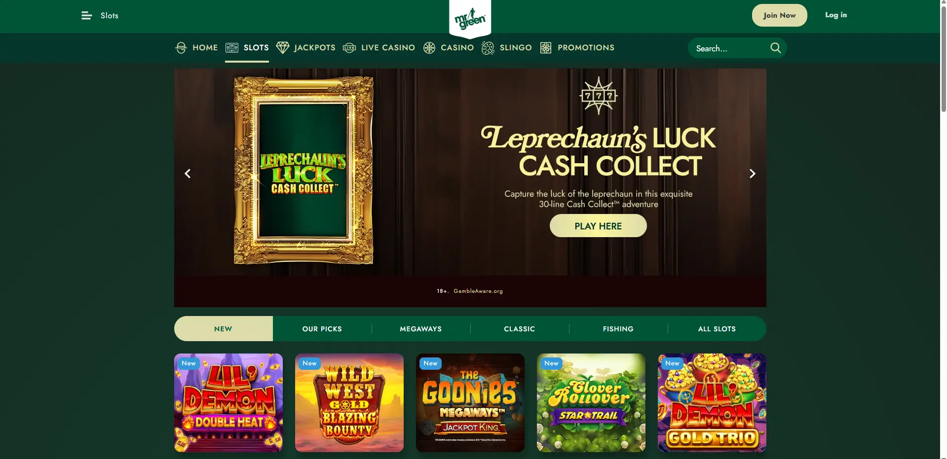 mr green slots
