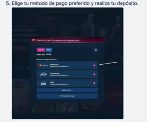 realiza tu deposito